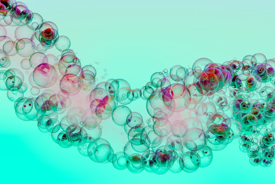 Colorful abstract speech bubbles and digital icons on a soft gradient background.