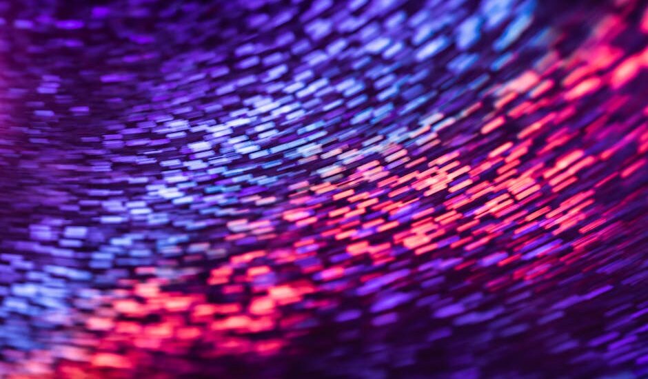 Abstract background with swirling colors representing transformation and exploration.