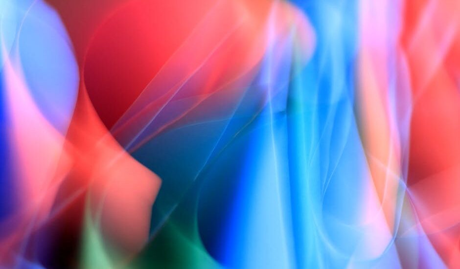 Colorful abstract shapes and patterns in a dynamic gaming environment