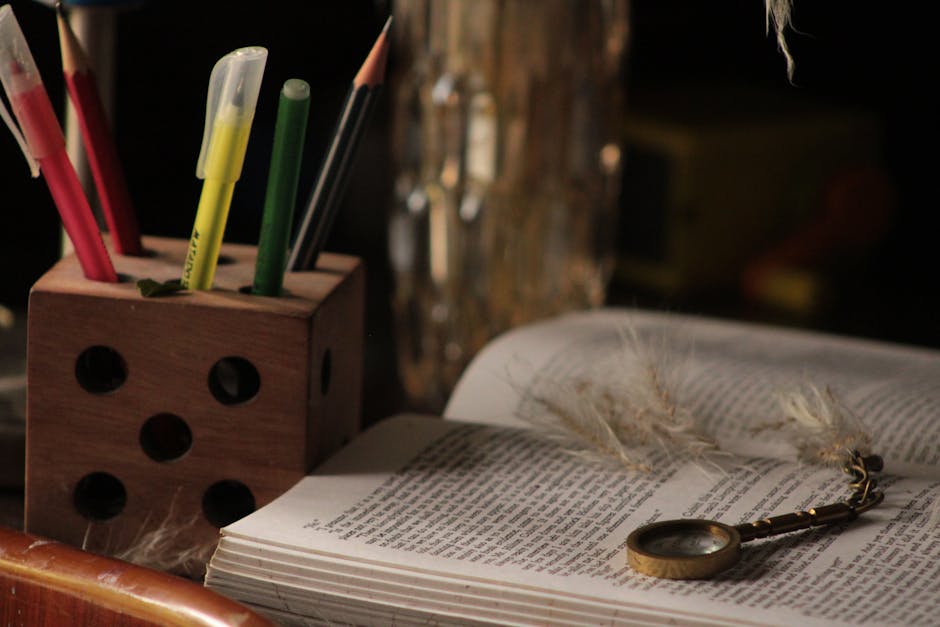 A cozy workspace with tools and soft natural light.